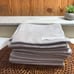 New Garnier Thiebaut 100% Cotton Napkins set of 10 Gray Print