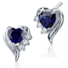 1.49 CARAT 925 STERLING SILVER BLUE SAPP