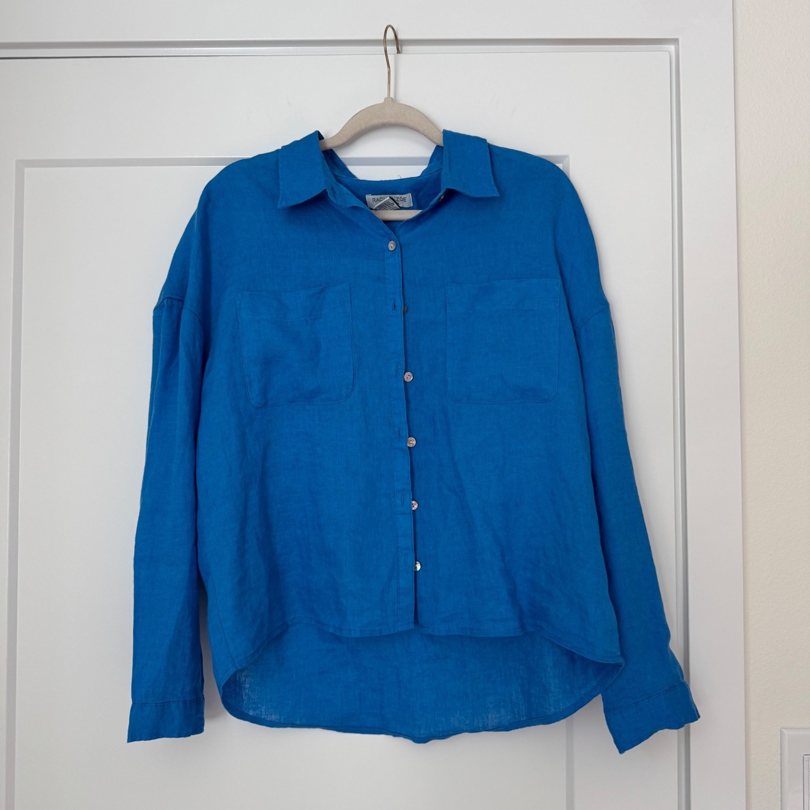 Rachel Zoe linen button up