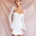 House of CB Ivory Babydoll Dress Size S