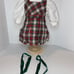 American Girl Doll Molly School Plaid Jumper Outfit w/ Ribbons Pleasant Company