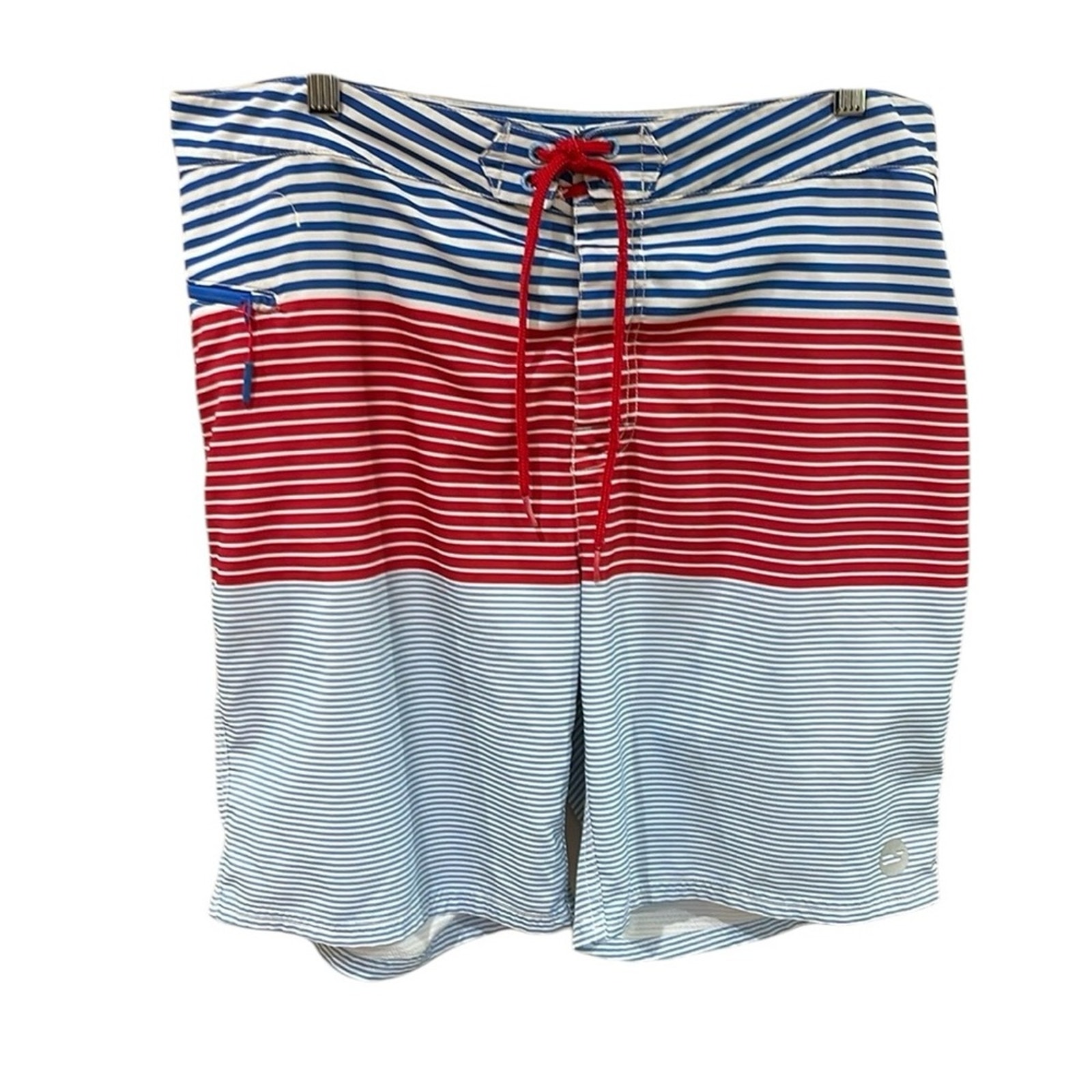 Vineyard Vines Red White Blue Stripe Board Shorts SZ 36