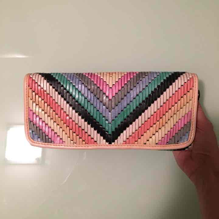 Filomena Caroline Leather Clutch