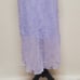 90s Vintage By Choice Metallic Lavender Crinkle Chiffon Asymmetric Ruffle Dress