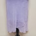 90s Vintage By Choice Metallic Lavender Crinkle Chiffon Asymmetric Ruffle Dress