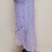 90s Vintage By Choice Metallic Lavender Crinkle Chiffon Asymmetric Ruffle Dress