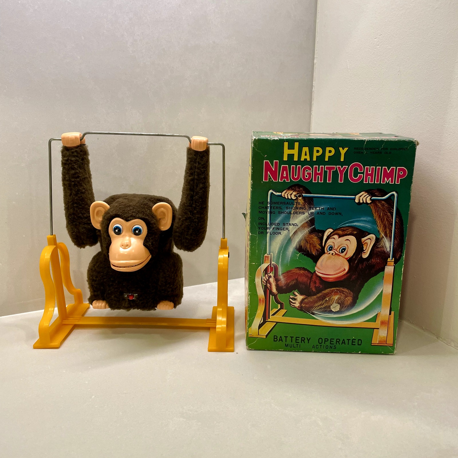 Vintage Daishin 1960s Happy Naughty Chimp, UNTESTED