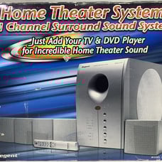 Regent HT-391 5.1 Home Theater System, Remote Control Sub Woofer Amp NOS