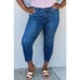 Judy Blue Jeans Women Sz 30 Blue Relaxed Fit Cropped