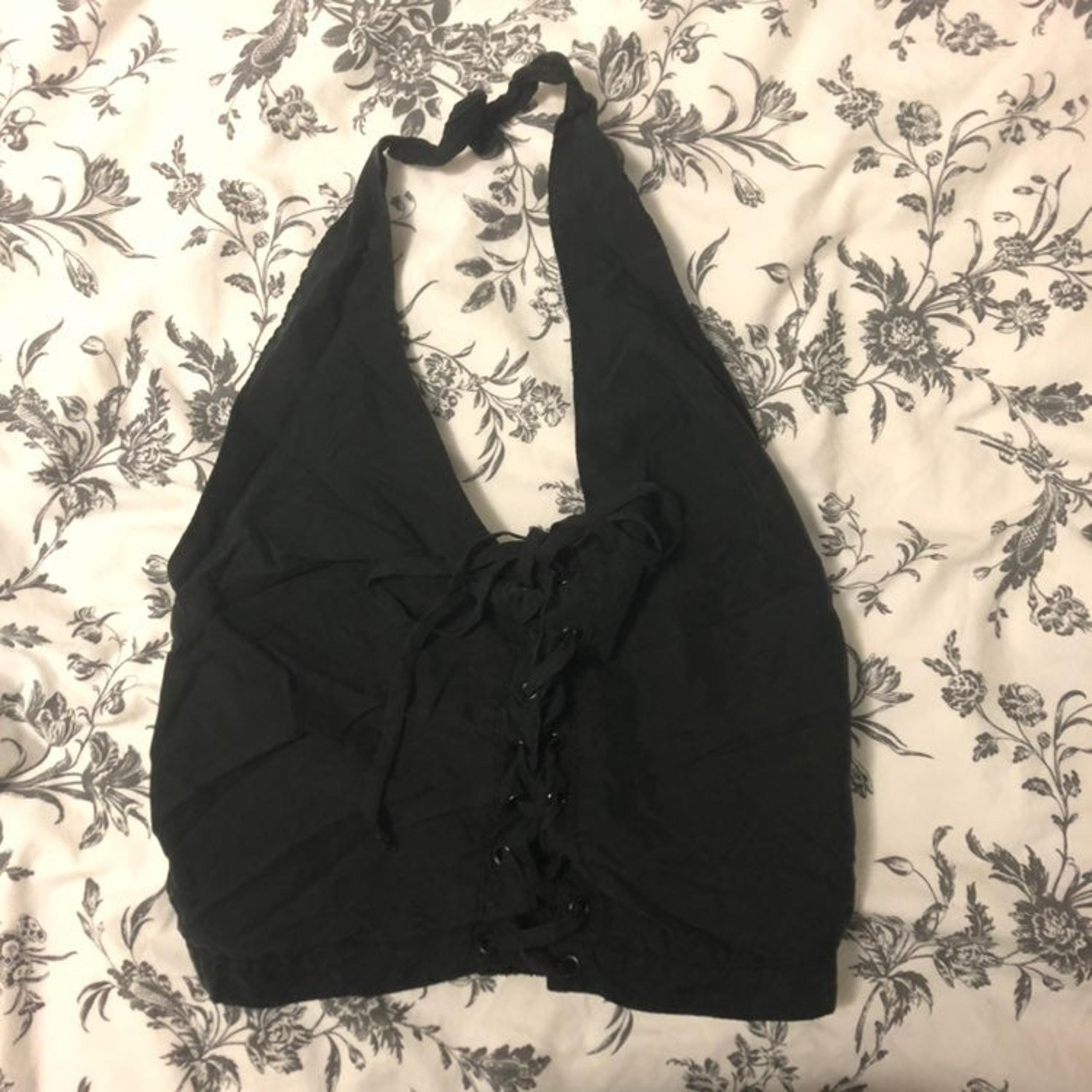 Brandy melville lace up halter top