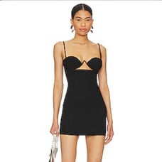 Calla Mini Dress in Black by NBD from Revolve- NWT