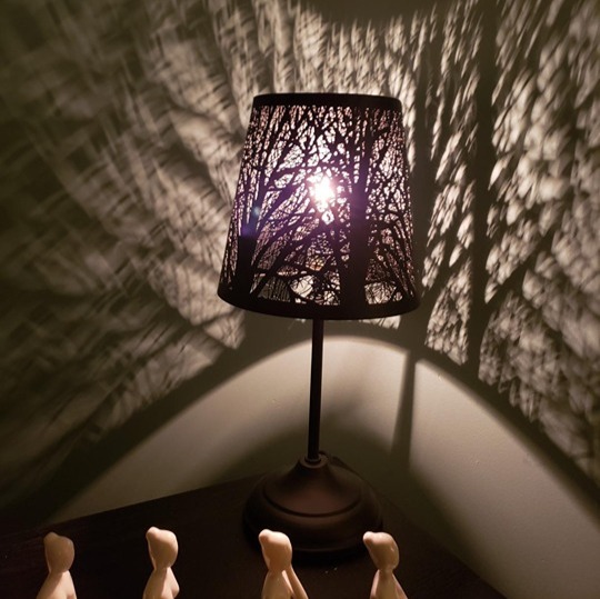 Mini Table Lamp Bedside Lamp Decorative Nightstand Lamp for Bedroom, Bulb Inclu