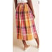 Maeve By Anthropologie Pippa Plaid Madras Skirt Size Large Pleated Lined NWT