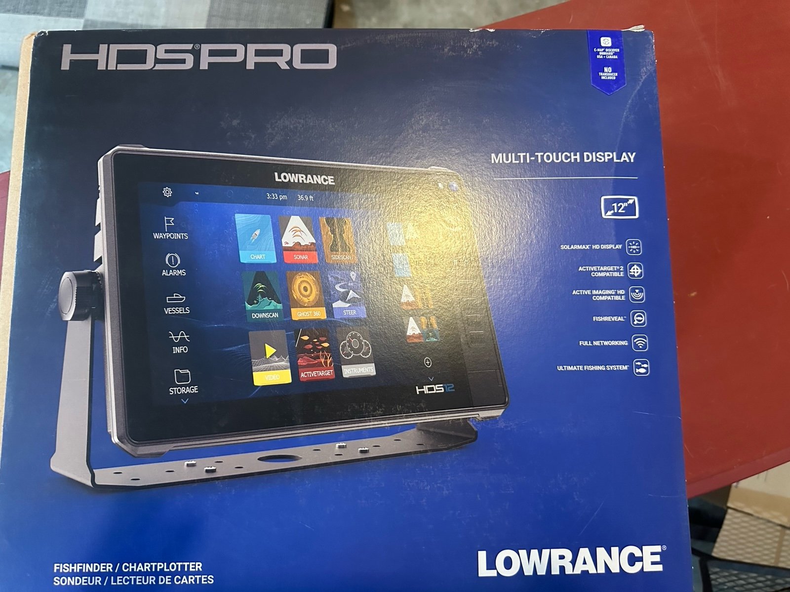 Lowrance 12 hds pro