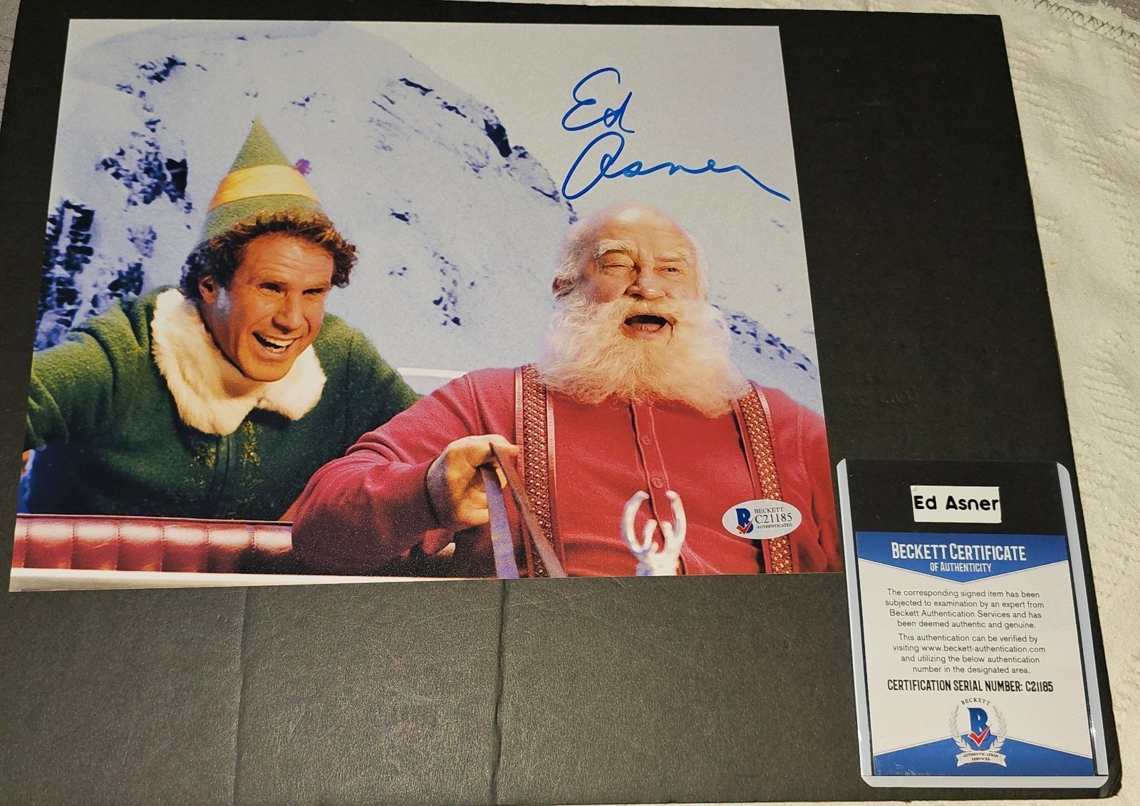 Ed Asner Signed Elf Movie Photo (READ)