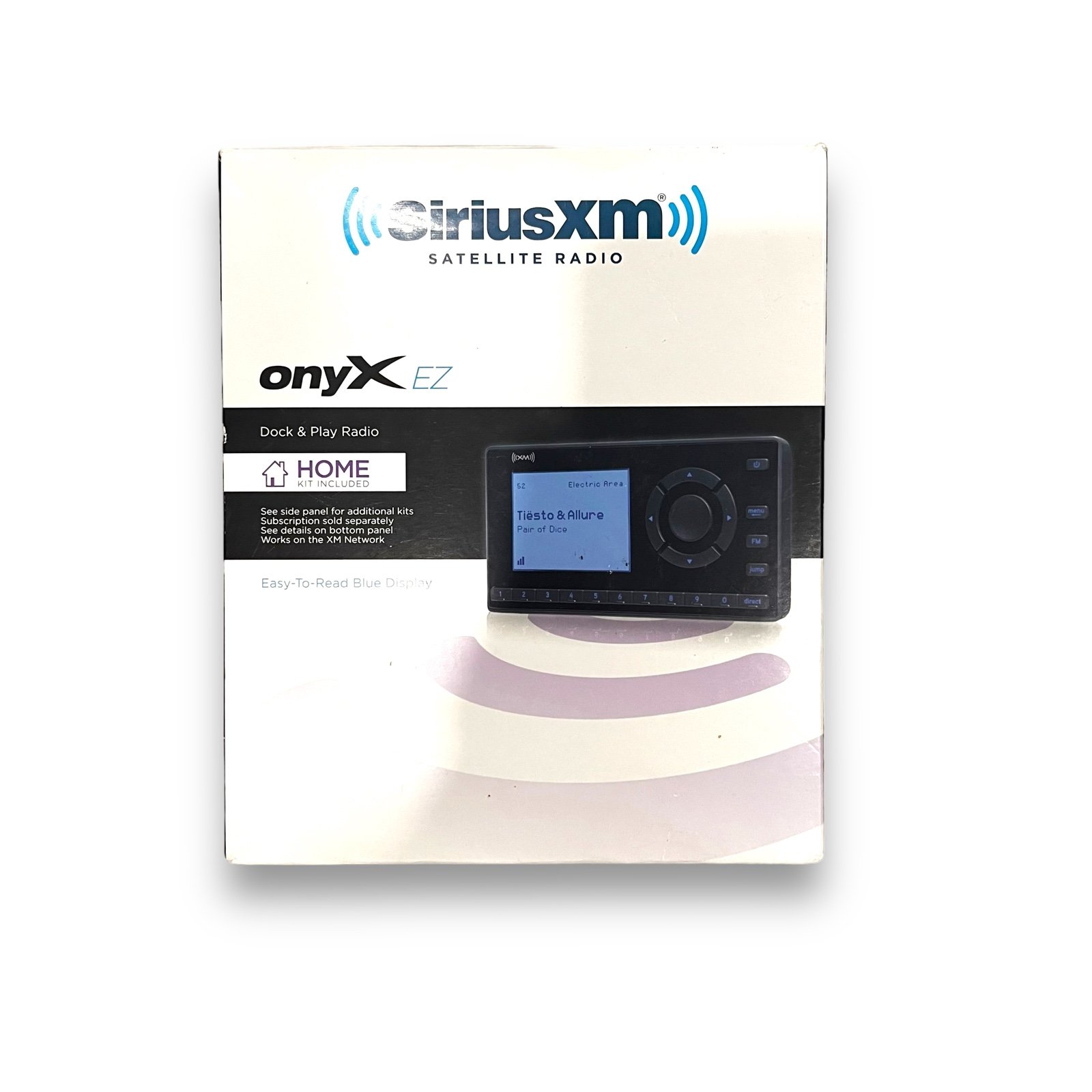 Sirius XM Satellite Radio Onyx EZ w Dock, Antenna, AC Adapter. New Open Box