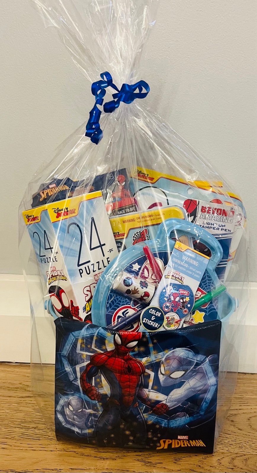 Spidey and His Amazing Friends Easter Activity Basket
