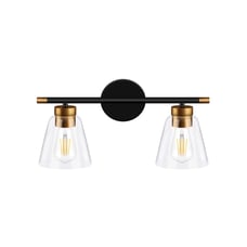 Bathroom Globe Vanity Light 2-Light