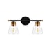 Bathroom Globe Vanity Light 2-Light
