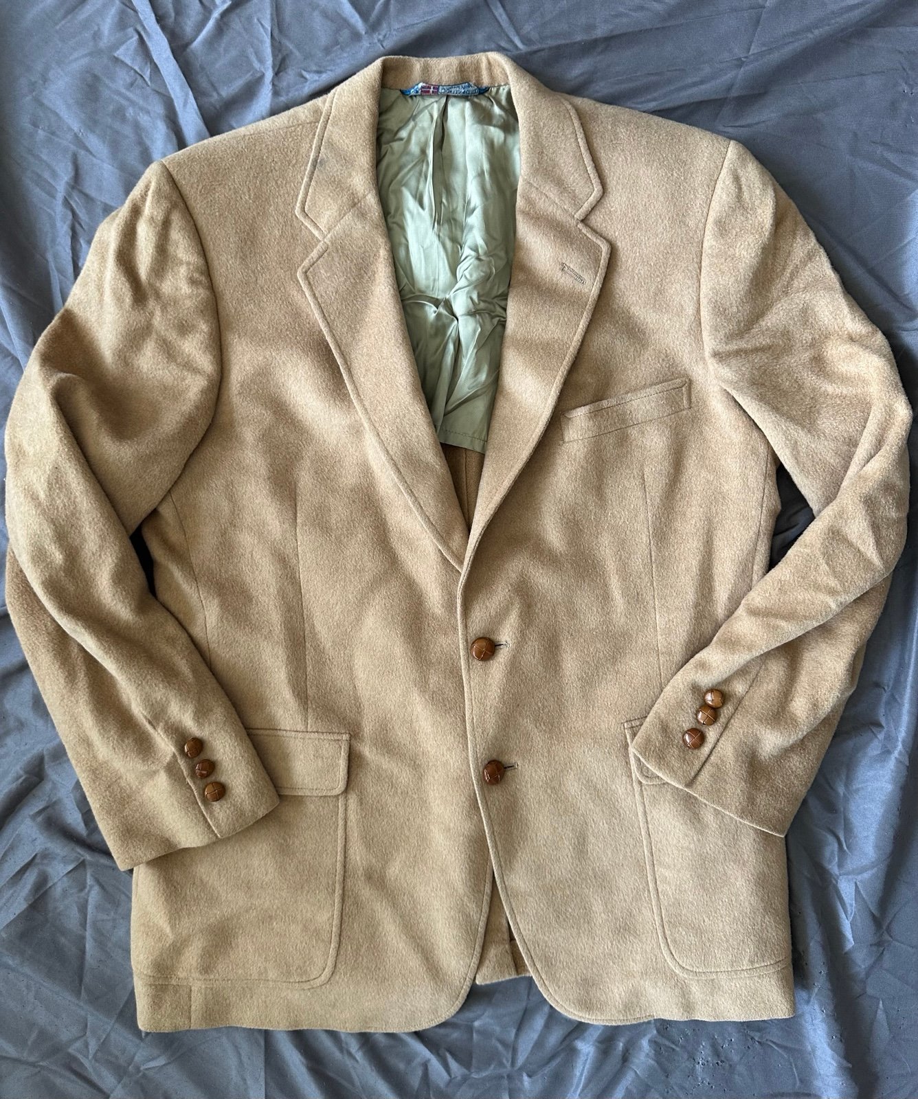 Vintage Austin Reed of Regent Street Camel Hair Blazer Sport Coat Men's Bust 40”