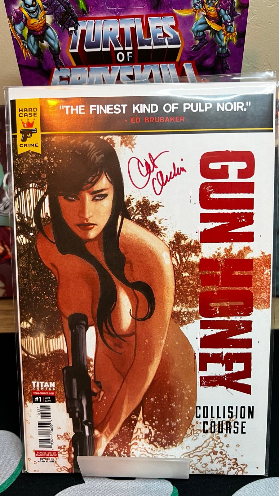*Signed*GUN HONEY COLLISION COURSE #1 ADAM HUGHES VARIANT NM - Ardai Signed COA