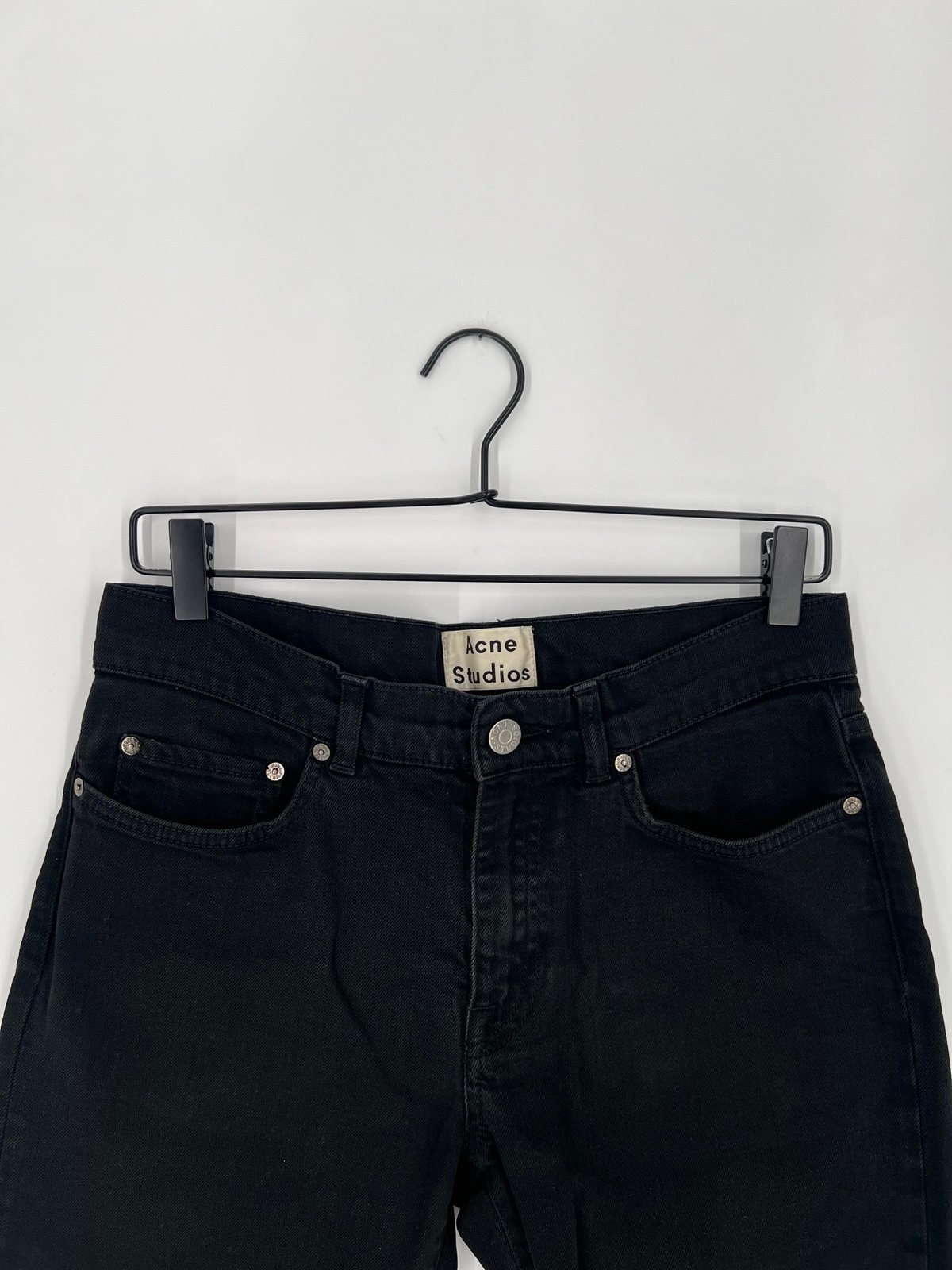 Acne Studios Thin Stay Cash Black Tapered Slim Jeans