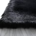 5x8 Feet Faux Sheepskin Black Super Soft Fluffy Shag Shaggy Thick Plush Area Rug