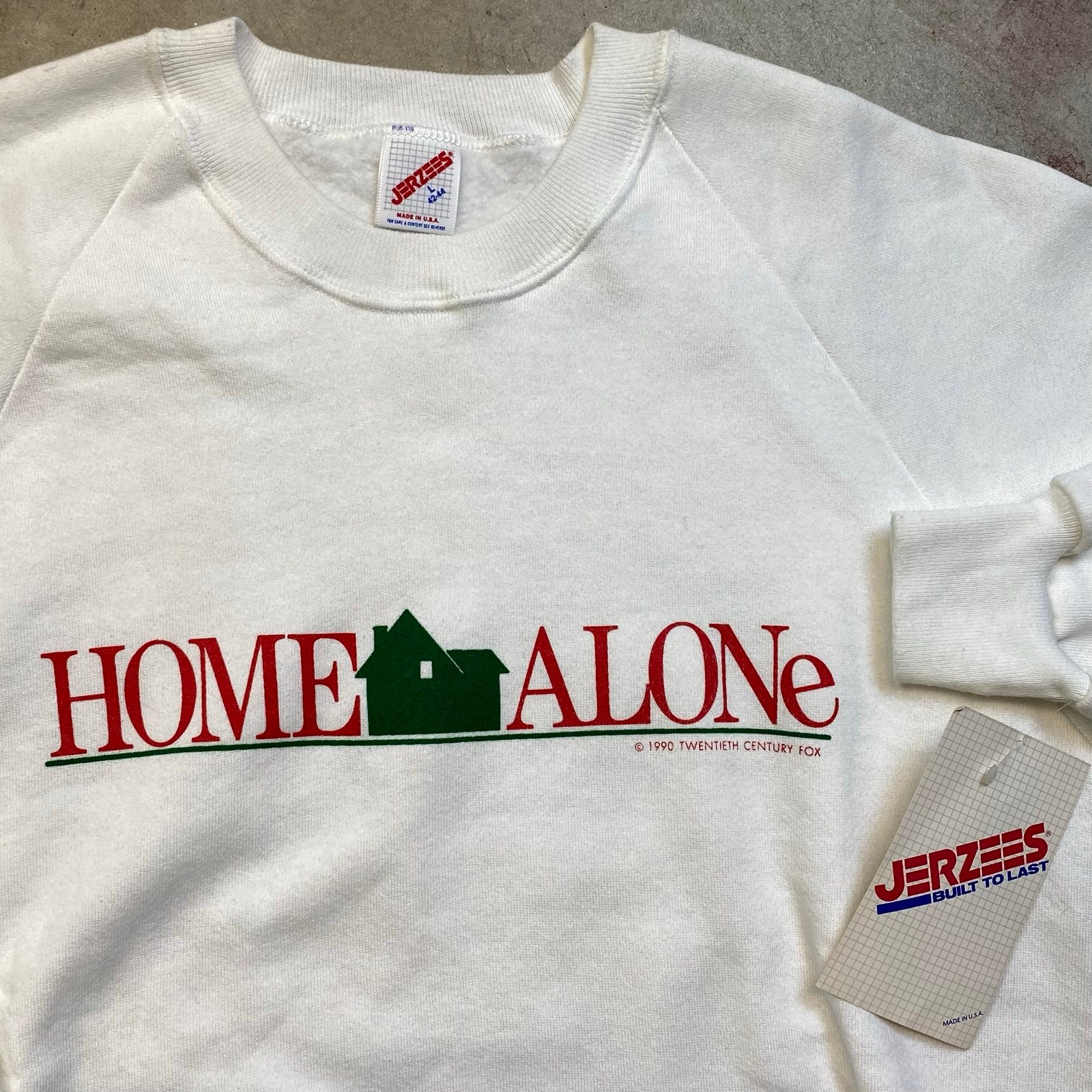 Vintage Home Alone Sweatshirt Crewneck Pullover L 1990 Movie Promo Brand New