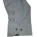 WRK 4-Way Stretch Dress Shirt Sz 17 1/2 Long Sleeves Diamond Geo Blue Design NWT
