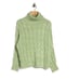 NWT LULUS Beside The Fire Grey Cable Knit Sweater In Sage Green Oversize S