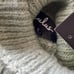 NWT LULUS Beside The Fire Grey Cable Knit Sweater In Sage Green Oversize S