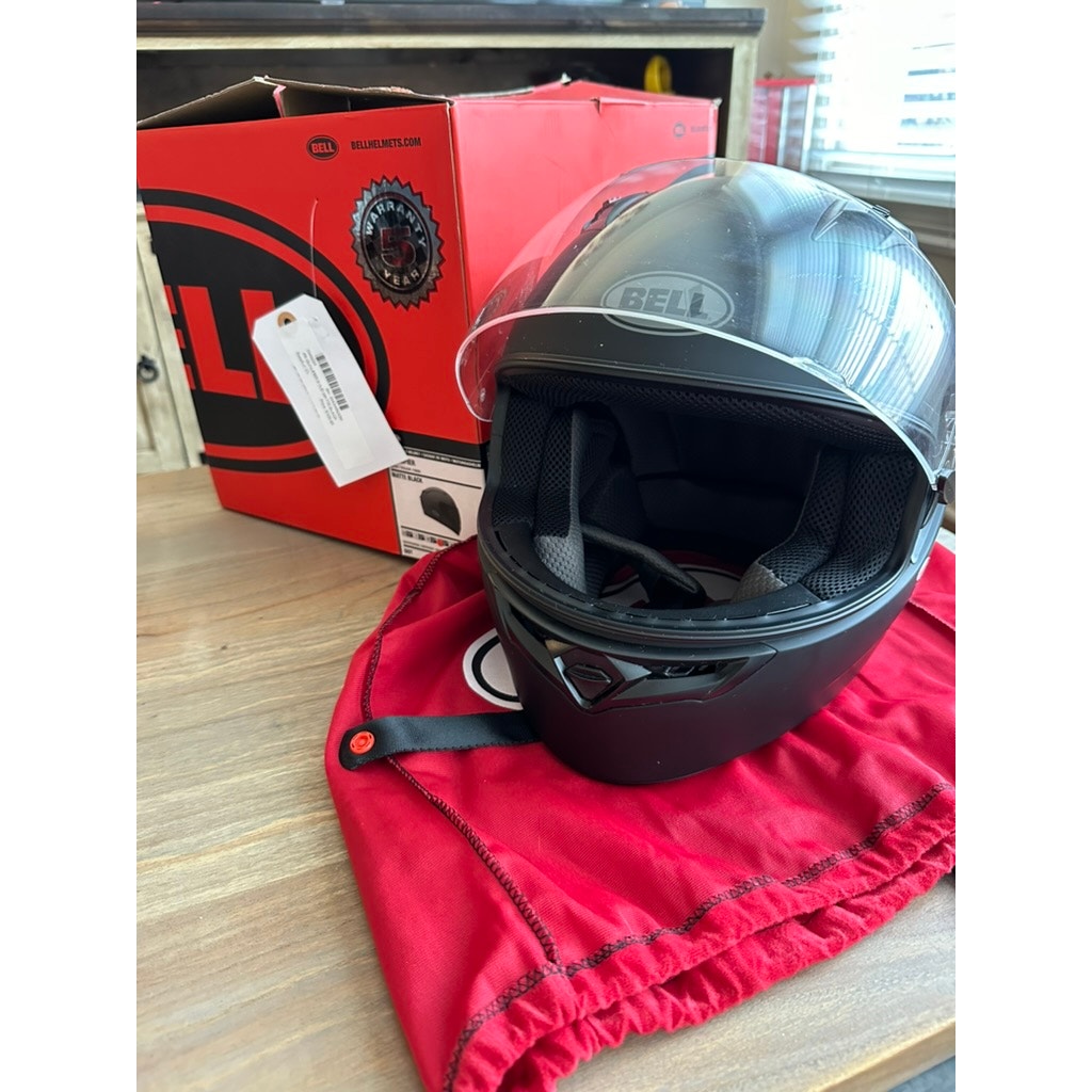 Bell Qualifier Matte Black Full Face Helmet Size Large