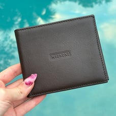 WalletMissoni Dark Brown Leather Bi-Fold Wallet Missoni Dark Brown Leather Bi-Fo