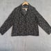 Banana Republic Satin Pajama Top Black Leopard XL