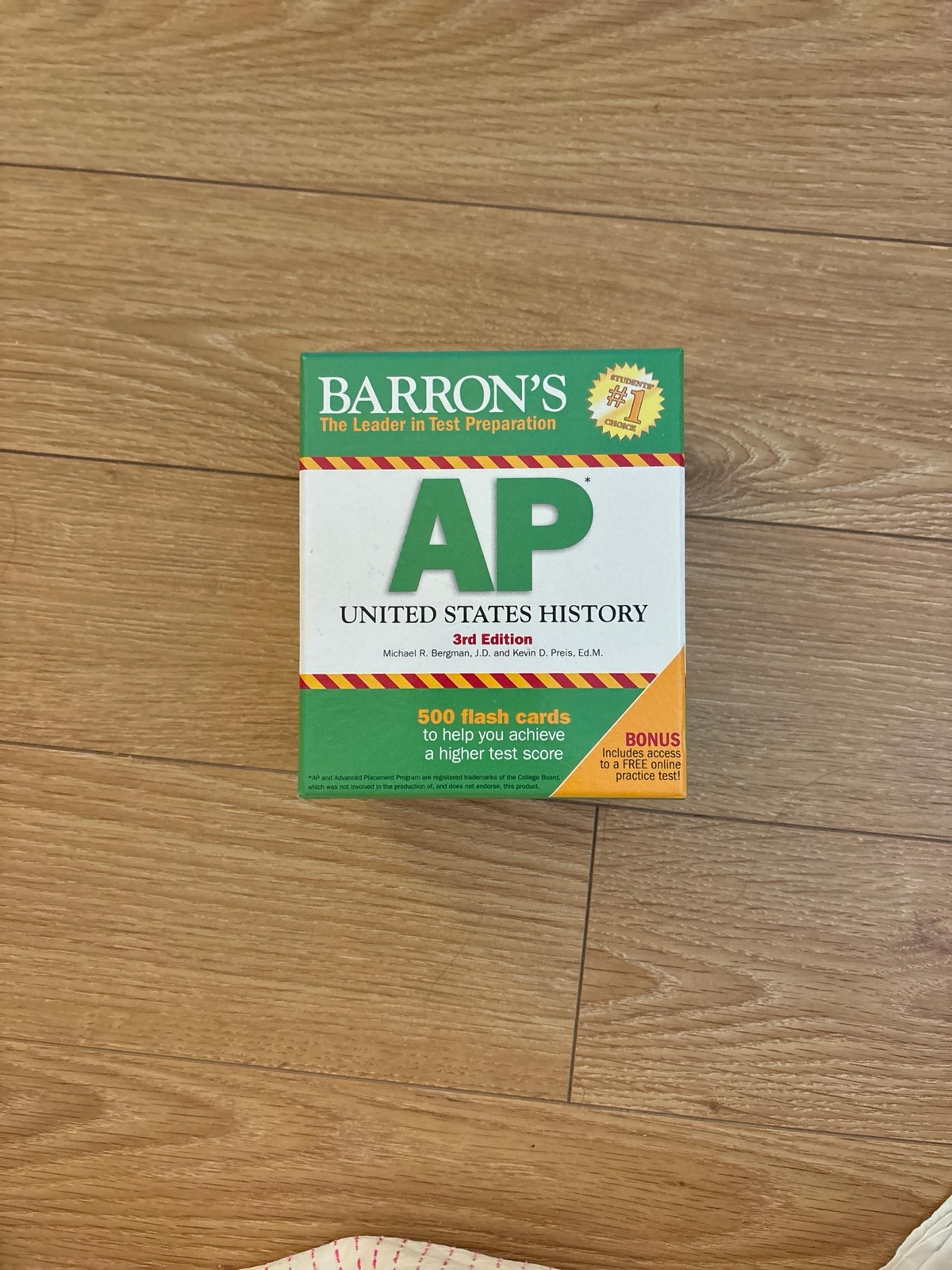 Barron’s AP United States History 3rd Edition Flash Cards perfect condition