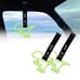 BRAND NEW 2PCS DINOSAUR GREEN JDM TSURIKAWA RING Black Handle Strap Drift Charm