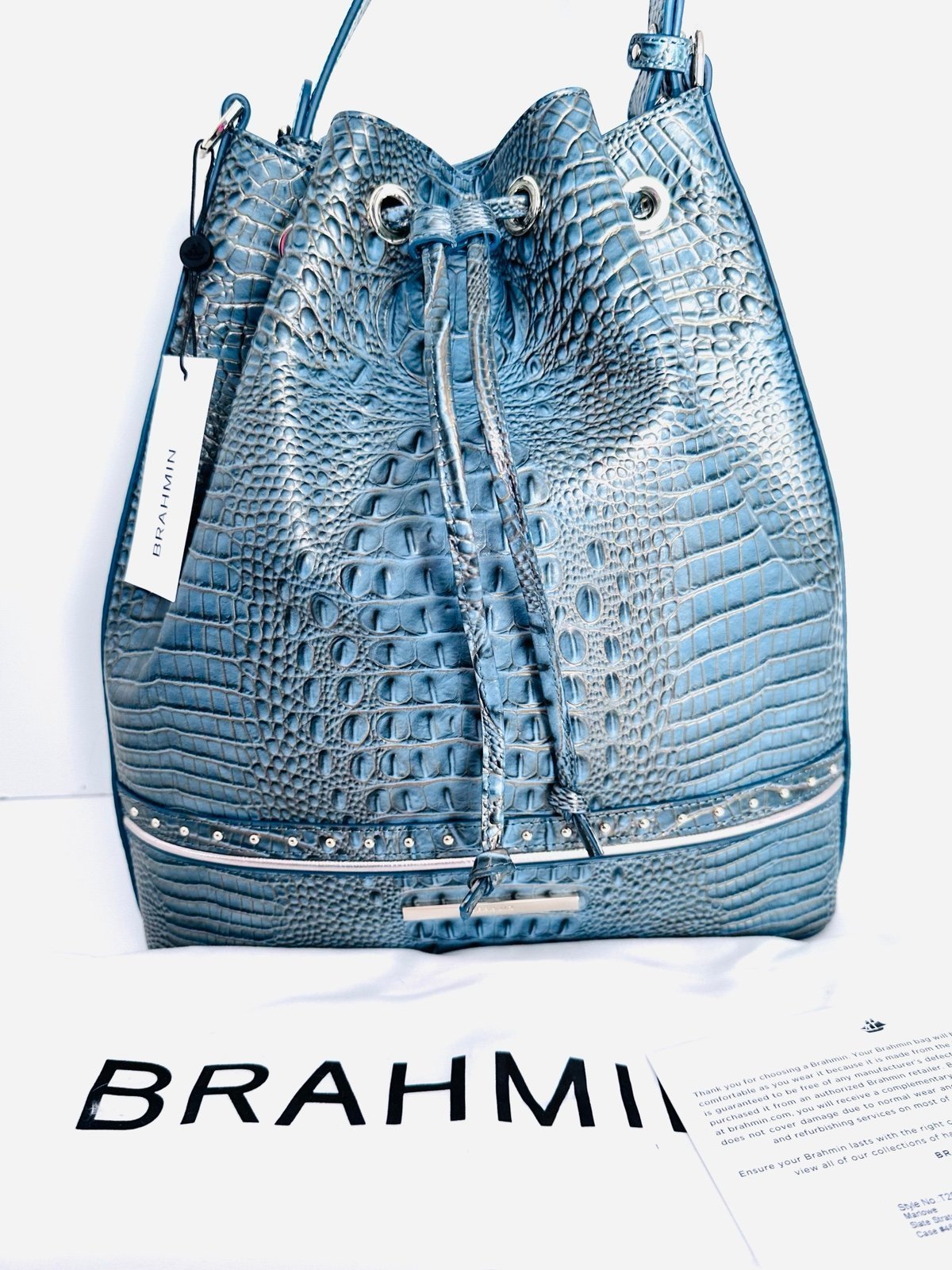 Brahmin Marlowe slate NWT