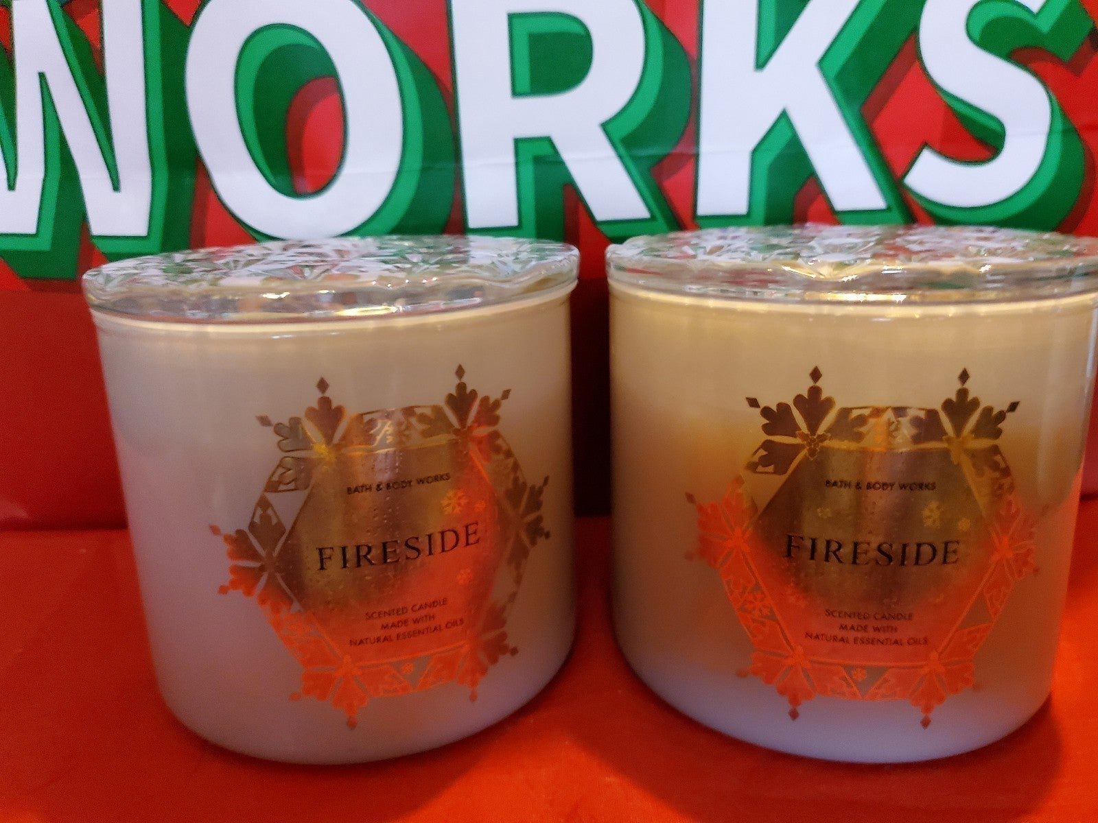 Bath & Body Works Fireside Christmas Specialty Glass Jars and Lids Collection