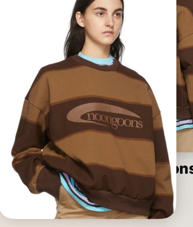 Noongoons big stripe sweatshirt S