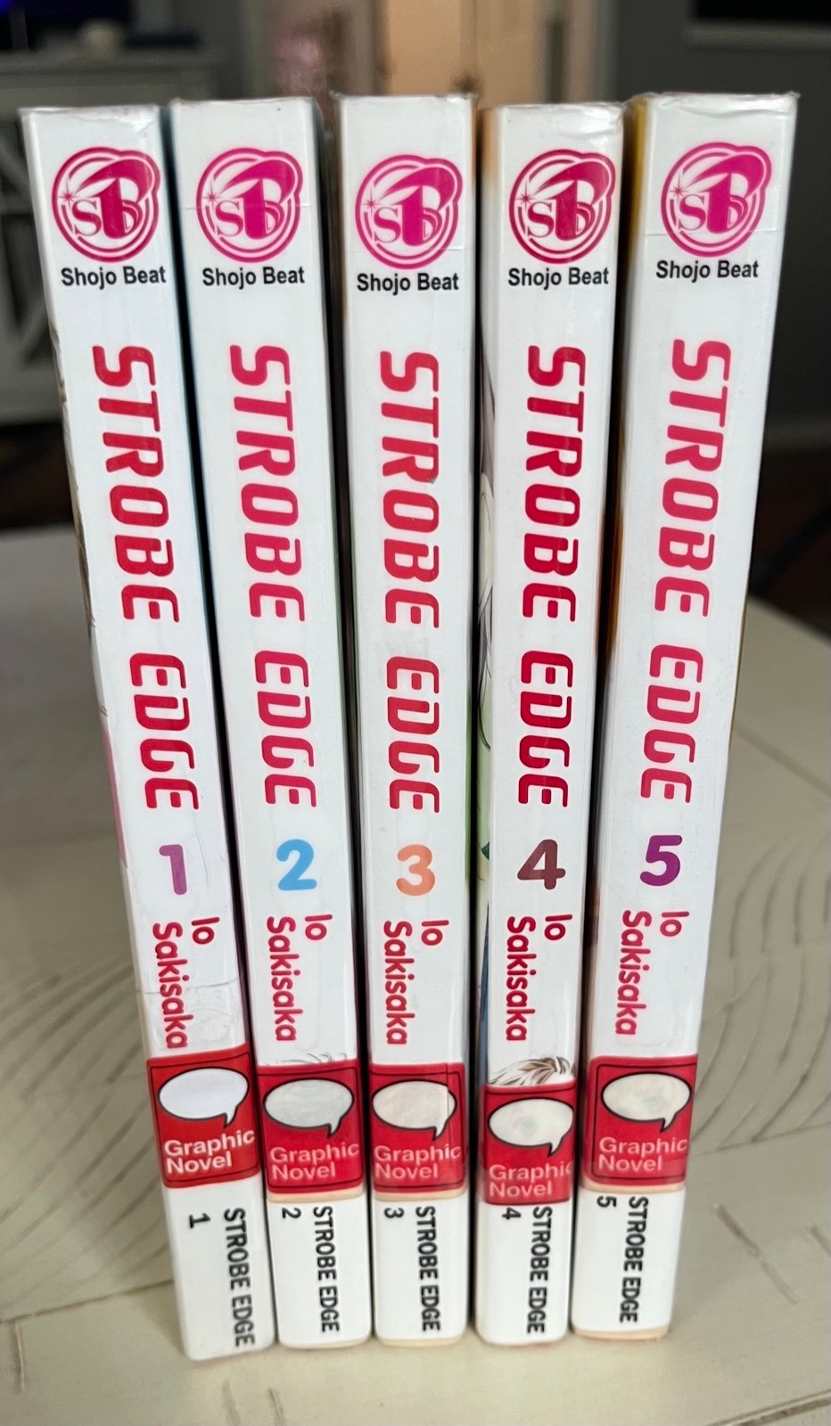 Strobe Edge Manga Volumes 1-5 (Ex-Library Copies)