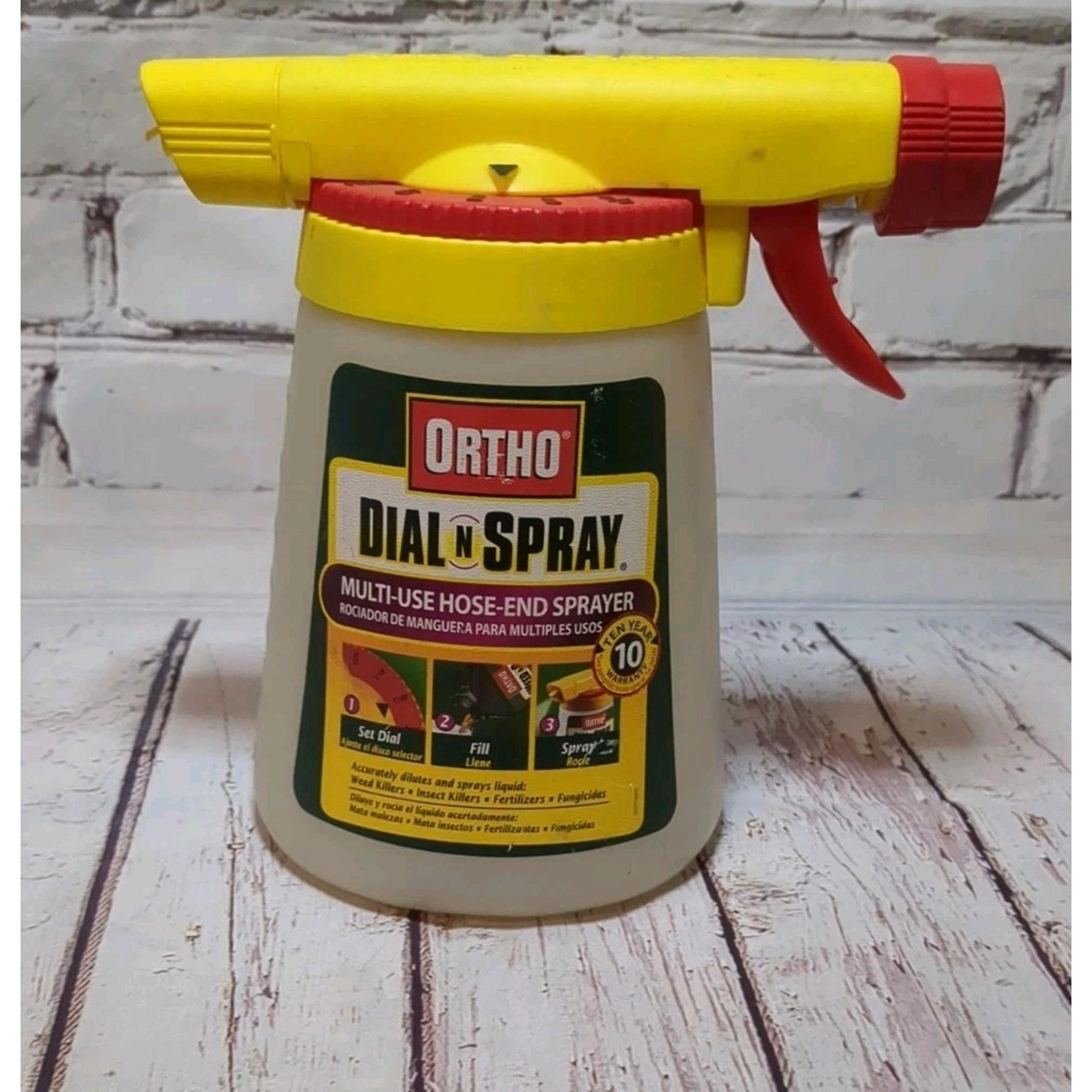 Ortho Dial N Spray Multi-Use Hose End Sprayer Bottle Garden Lawn Feeder 2005