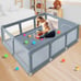 74''x50'' Large Baby Playpens for Babies and Toddlers, Playpen Indoor.