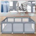 74''x50'' Large Baby Playpens for Babies and Toddlers, Playpen Indoor.