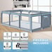 74''x50'' Large Baby Playpens for Babies and Toddlers, Playpen Indoor.