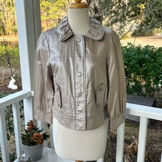 Worth Champagne Metallic Blazer