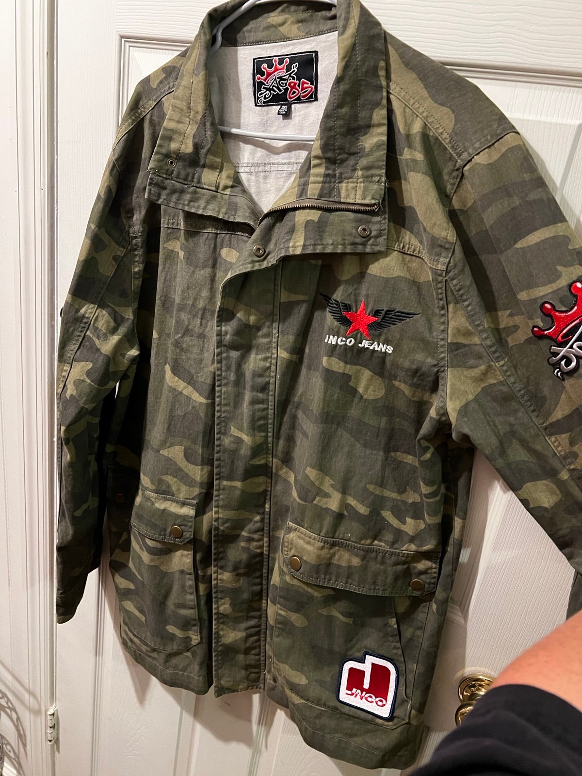 JNCO JEANS Vintage Camo Jacket 3x With Pockets Rare!!!!