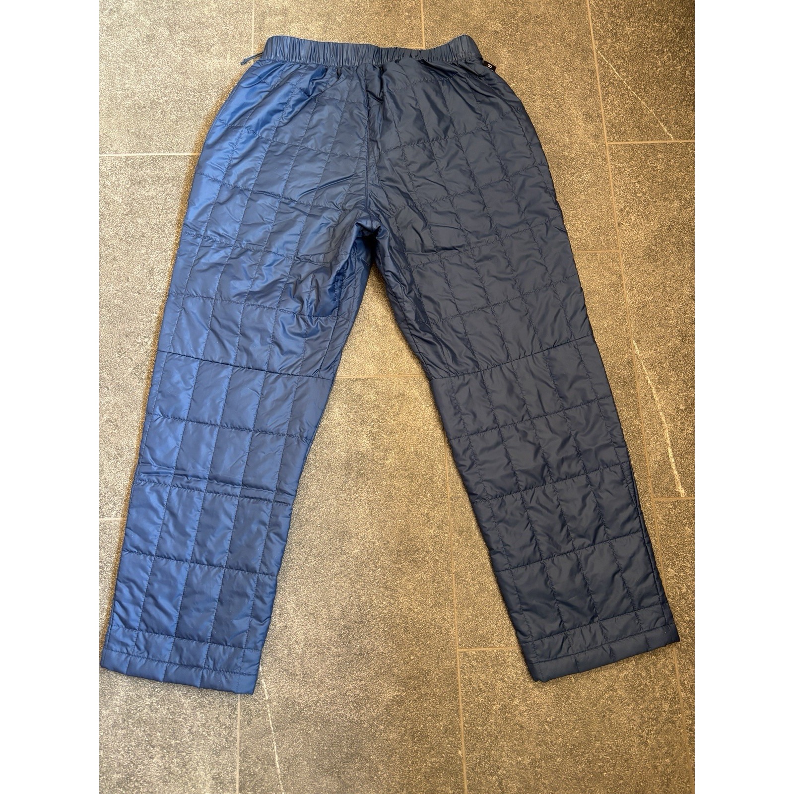 The north face quilted women's large pants side zipper and pockets BLUE (Lohtse)