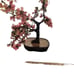Jade glass Bonasi cherry blossom tree sculpture