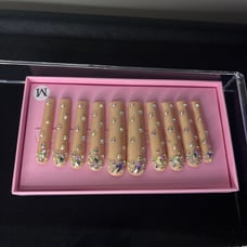 press on nails with file and sticky tabs