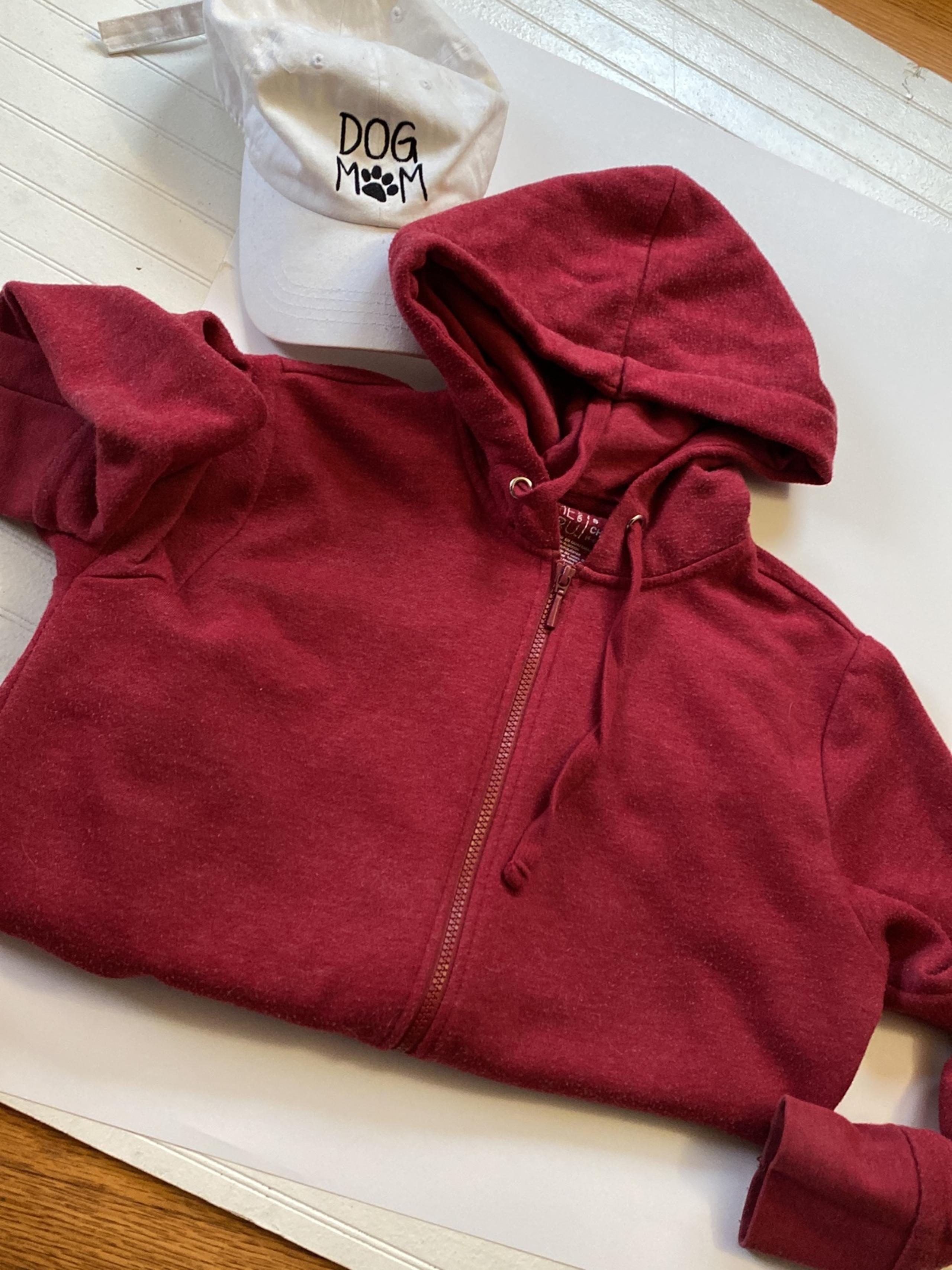 Time n tru hoodie burgundy women sweater S